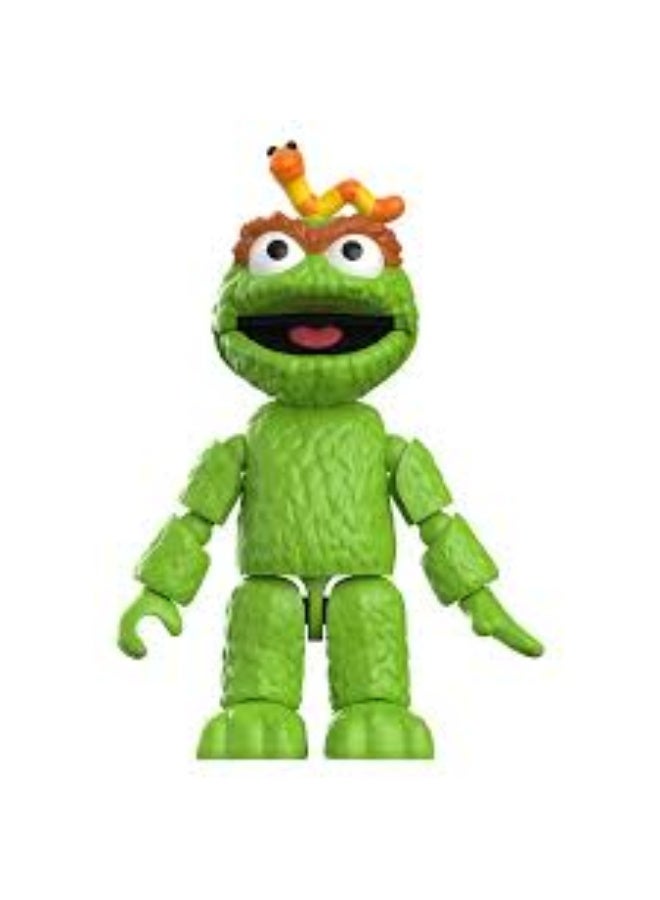 Blokees Sesame Street Oscar the Grouch PreCool Model Kit | Collectible Building Figure Toy | Genuine Licensed Character with Trash Can Accessory | For Kids Ages 3+ - Image 4