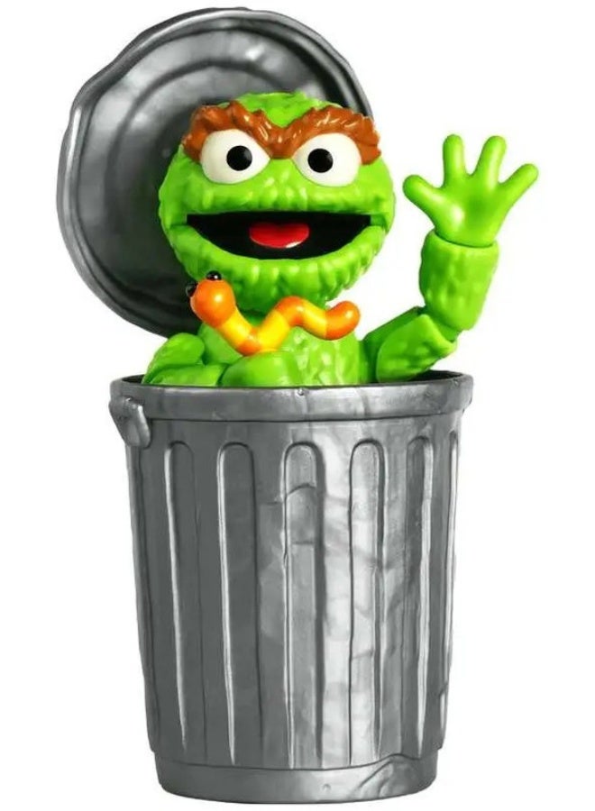 Blokees Sesame Street Oscar the Grouch PreCool Model Kit | Collectible Building Figure Toy | Genuine Licensed Character with Trash Can Accessory | For Kids Ages 3+ - Image 2