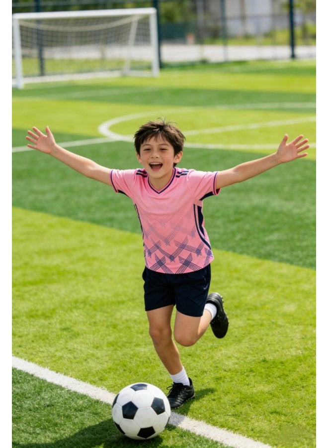 New Children's Football Uniform Set, Uni, Suitable For Primary School Students' Compeion And Training, Adult Sports Quick-dry Football Jersey