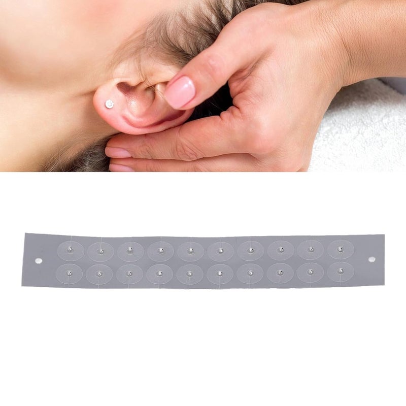 klarako 100pcs Auriculotherapy Seeds Acupressure Ear Sticker Patch for Painless and Safe Ear Treatment Promotes Blood Flow with Sticky Beads - Image 2