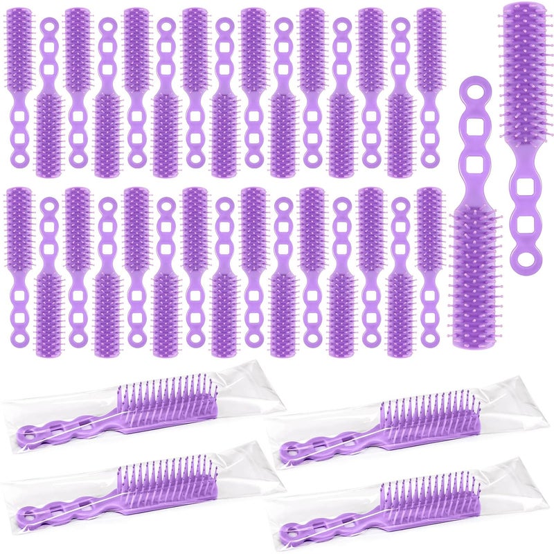 36 Pcs Hair Brushes in Bulk for Homeless Nylon Bristles Vent Brush for Curly Wavy Hair Blow Drying Styling Detangling Suitable for Shelter Hotel