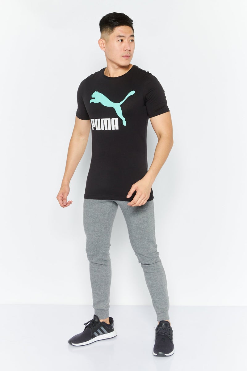 PUMA Men Sport Fit Round Neck Short Sleeve Outdoor T Shirt, Black - Image 4