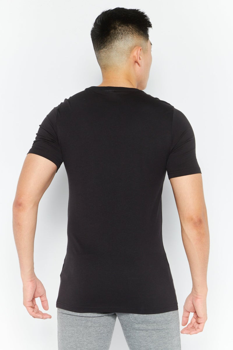 PUMA Men Sport Fit Round Neck Short Sleeve Outdoor T Shirt, Black - Image 3