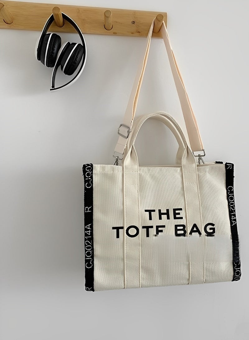 REOCLE Womens Tote Bag with Letter Print Small Satchel Bag Fashion Crossbody Purse Mini Stylish Handbag for Travel  Work  Everyday - Image 3