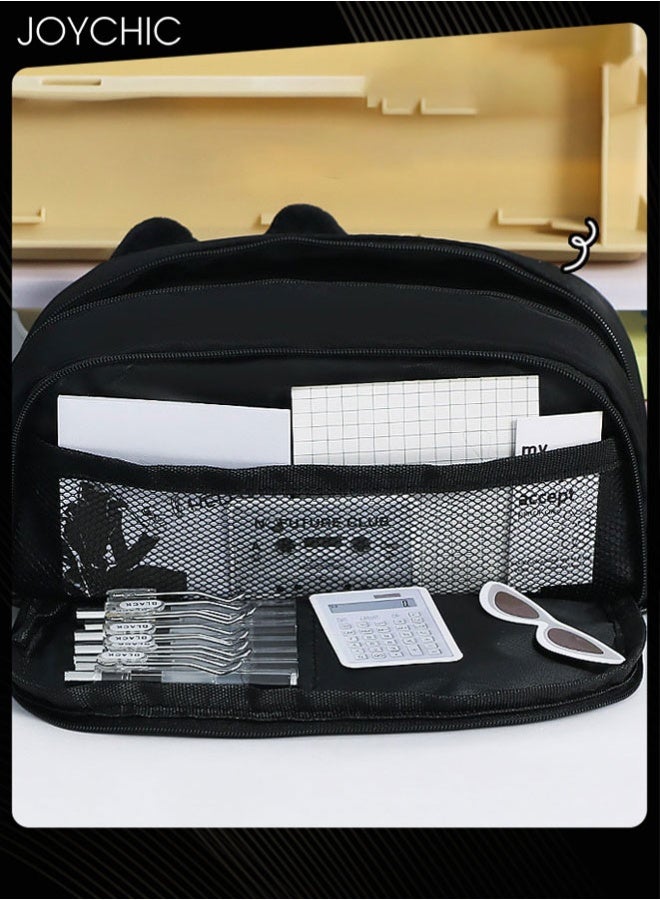 Joychic New Style Portable Lovely Embroidered Claw Pencil Pouch with Large Capacity Stationery Storage Bag for School - Image 2