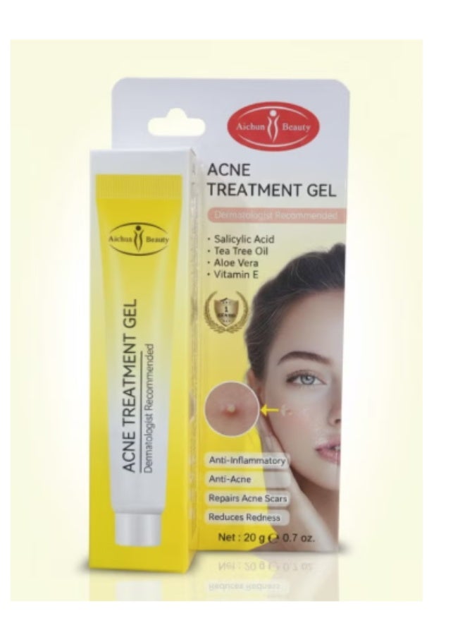 Aichun beauty Acne Treatment Gel 20 g – Fights Pimples, Soothes Inflammation & Reduces Redness