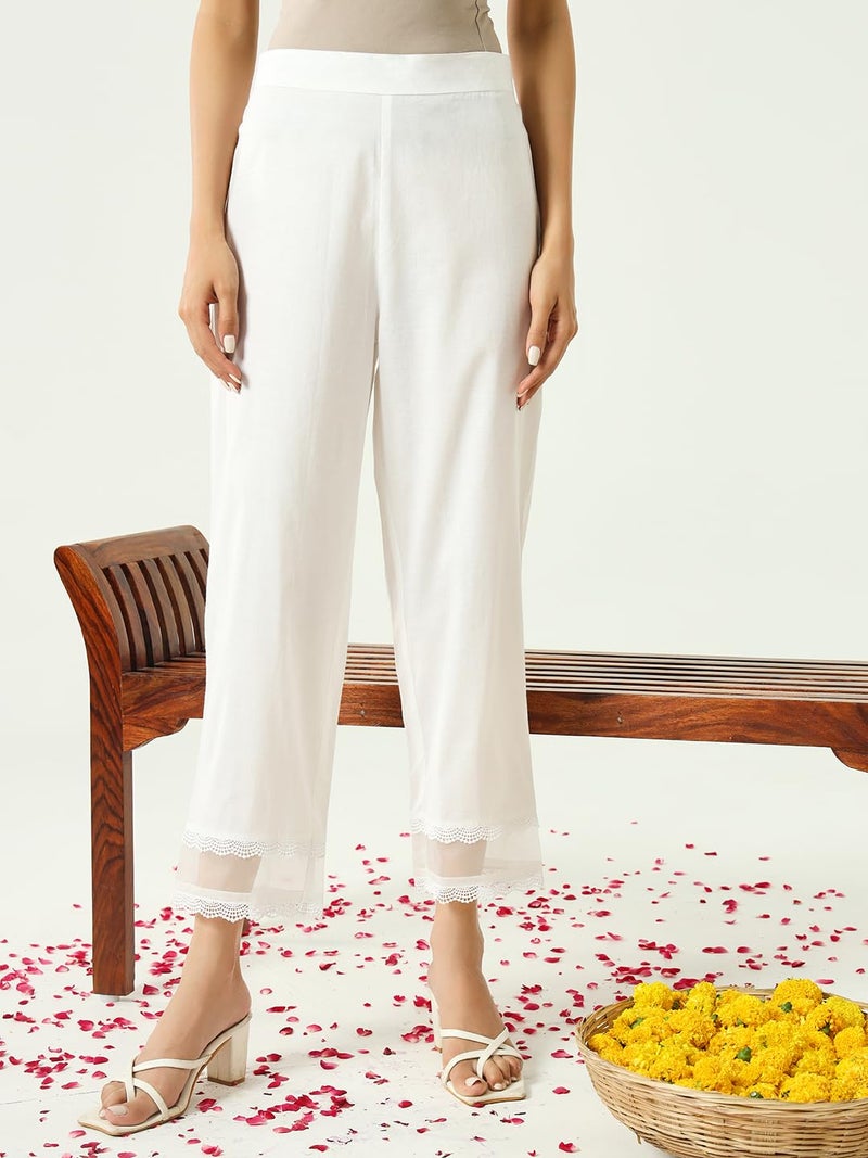 FIORRA Women's Cotton Straight Kurta Pant With Dupatta - Image 5