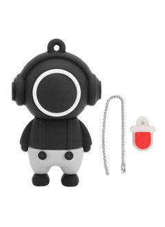 Thoraya PVC Music Man Cartoon USB Flash Drive Car High Speed USB Flash Drive Black 32G  - Image 1