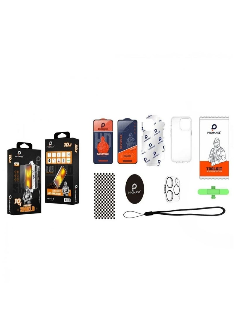 PROMASS The strongest package - full protection package for iPhone 15 Plus (10 in 1) - Image 2