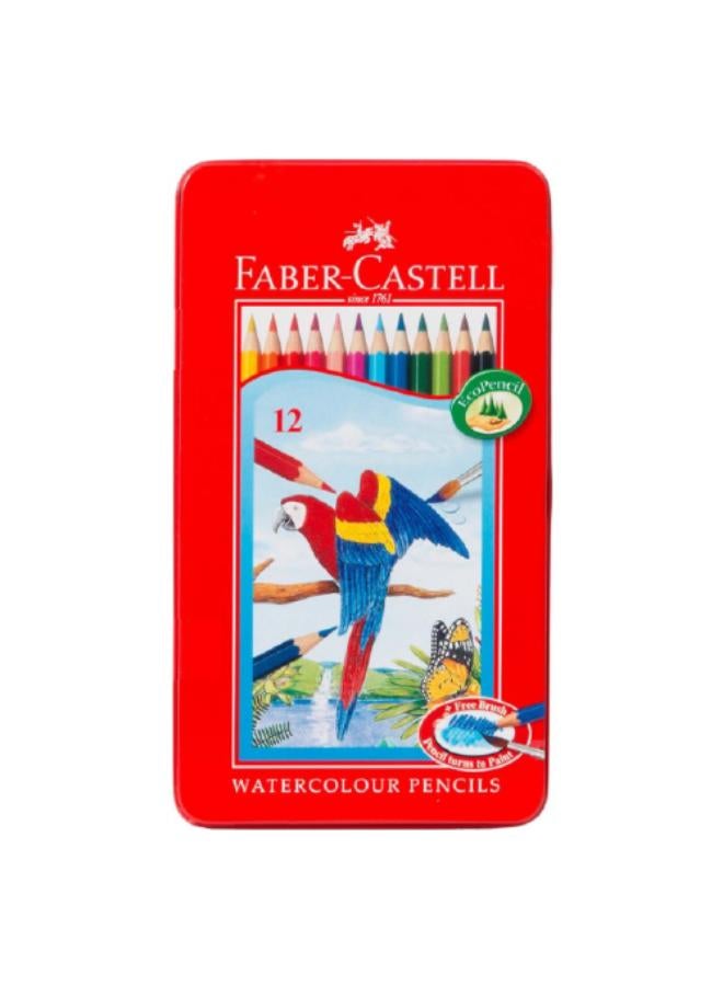 اقلام الوان مائية - 12 لون- حديد مسطحة