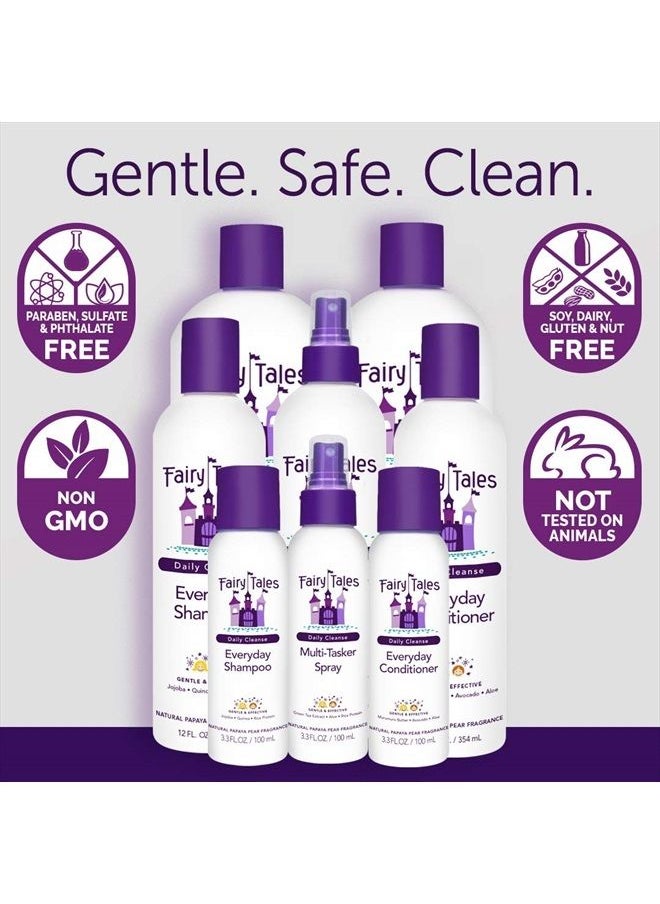 Fairy Tales Daily Cleanse Everyday Kids Shampoo - Gentle Natural Defining Shampoo, Tangle Free, Moisturizing and Hydrating Formula, Paraben Free - 12 oz  - Image 5