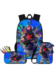 FORTNITE Fortnite Backpack with Large Capacity Three Piece Backpack and Student backpack 