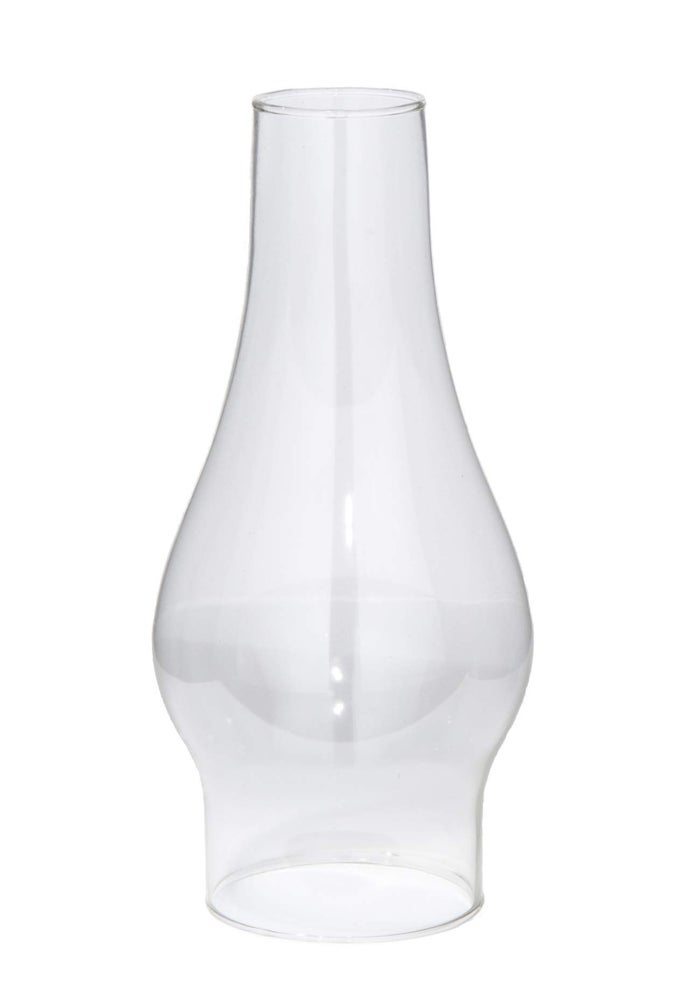 BP LAMP 3 INCH BASE BY 8 12 INCH HEIGHT CLEAR GLASS OIL OR KEROSENE LAMP CHIMNEY