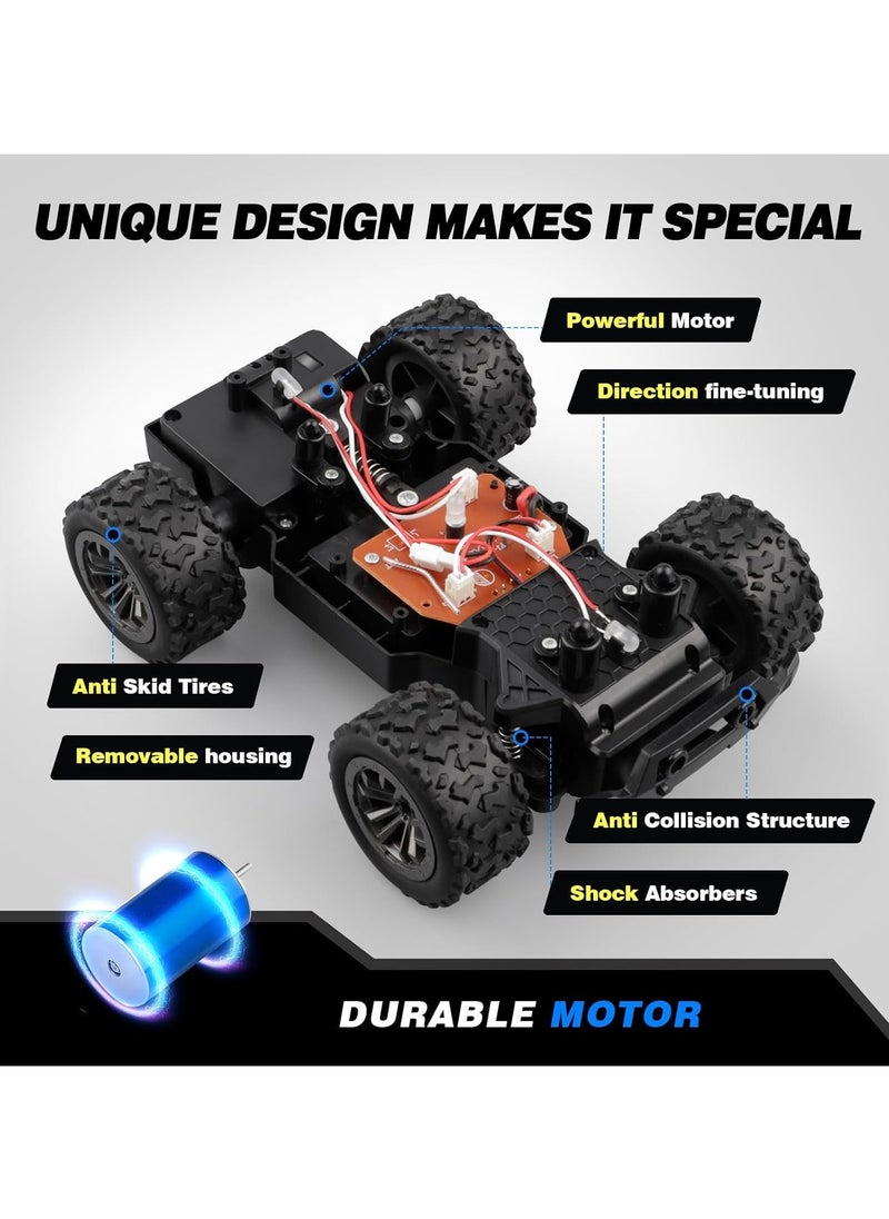 Generic - RC Car , Remote Controlled Car from 3 4 5 6 7 8 9 Years, High Speed 20 km/h, RC Off-Road Truck RC Crawler with 2.4 GHz, 2 Batteries, RC vehicle , only green color available - Image 1