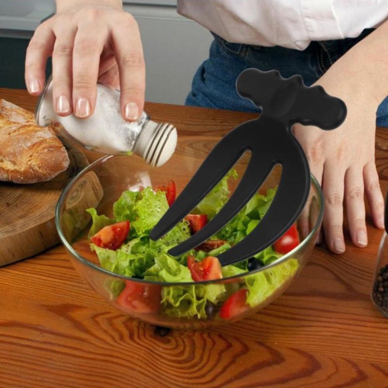 2pcs White Kitchen Fruit And Vegetable Mixing Fork Salad Tool - Image 5