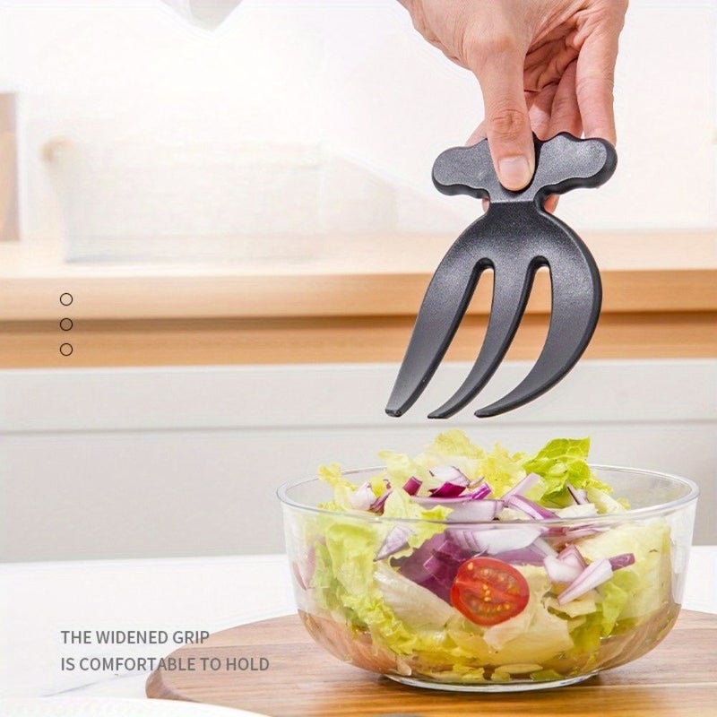 2pcs White Kitchen Fruit And Vegetable Mixing Fork Salad Tool - Image 3