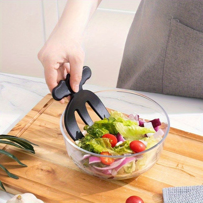 2pcs White Kitchen Fruit And Vegetable Mixing Fork Salad Tool - Image 2