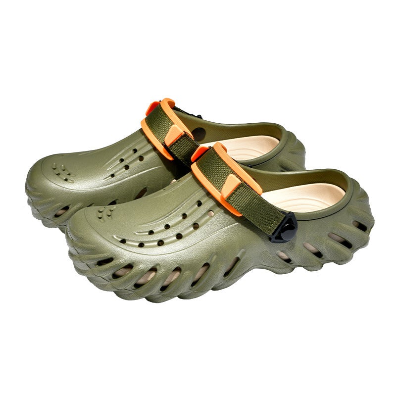 Croc Shoes Men'S Sandals Summer Non-Slip Soft-Soled Outer Wear Boys' Bobo Toe Slippers - Image 3