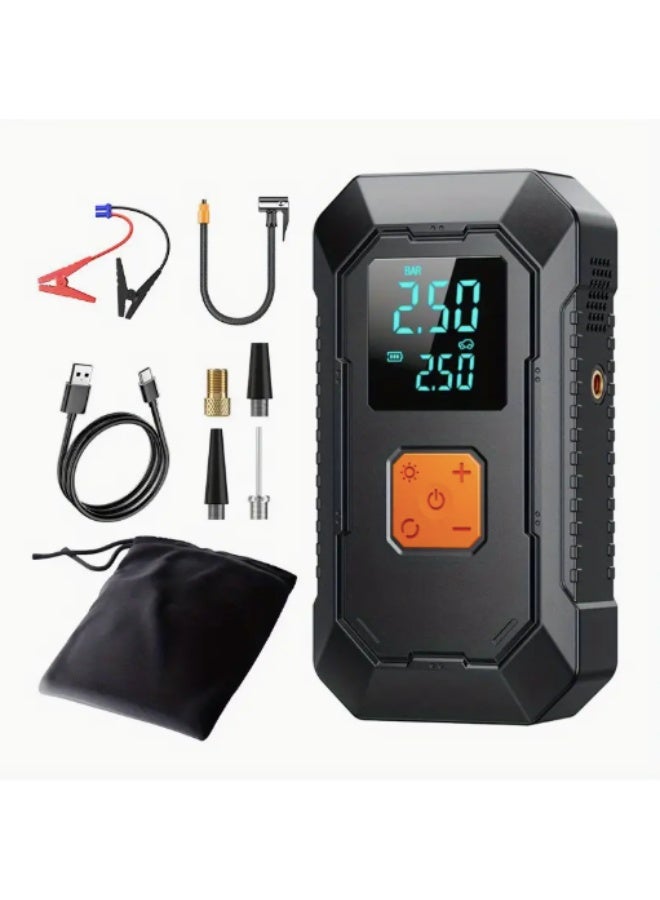 Portable air compressor with integrated digital pressure gauge - Image 1