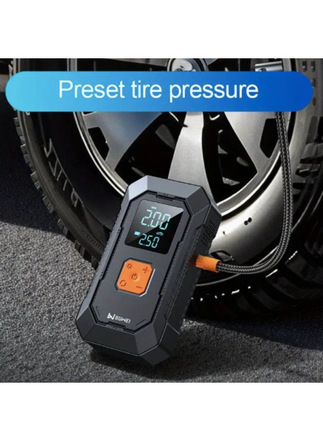 Portable air compressor with integrated digital pressure gauge - Image 2