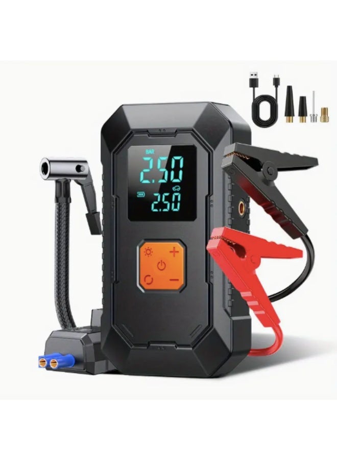 Portable air compressor with integrated digital pressure gauge - Image 4