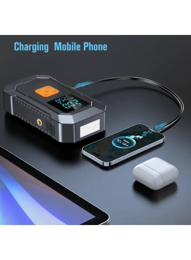 Portable air compressor with integrated digital pressure gauge - Image 5