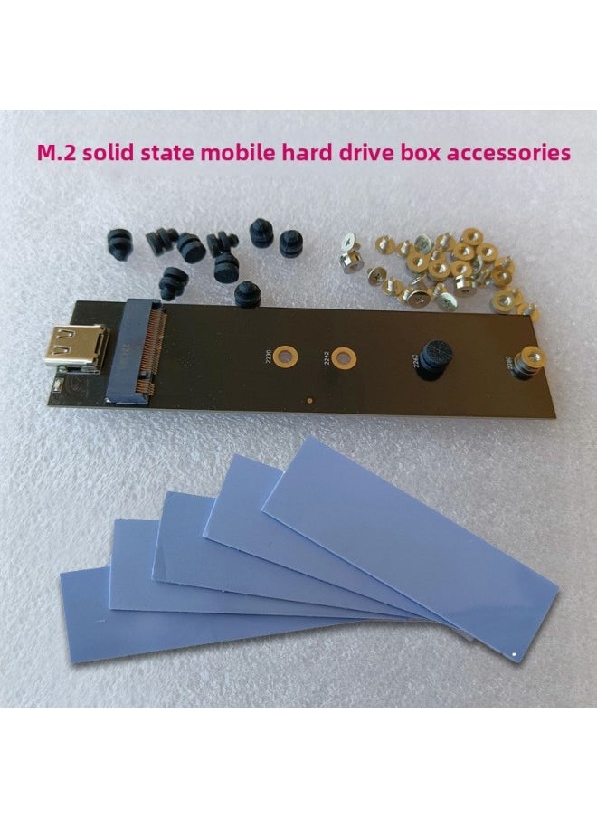 Generic M.2 Solid State Mobile Hard Disk Box Accessories Aluminum Shell Heat Dissipation Silicone Paste Screw Column Private Mold Source Factory-Color:M2 LSLM Metal Pillar  - Image 3