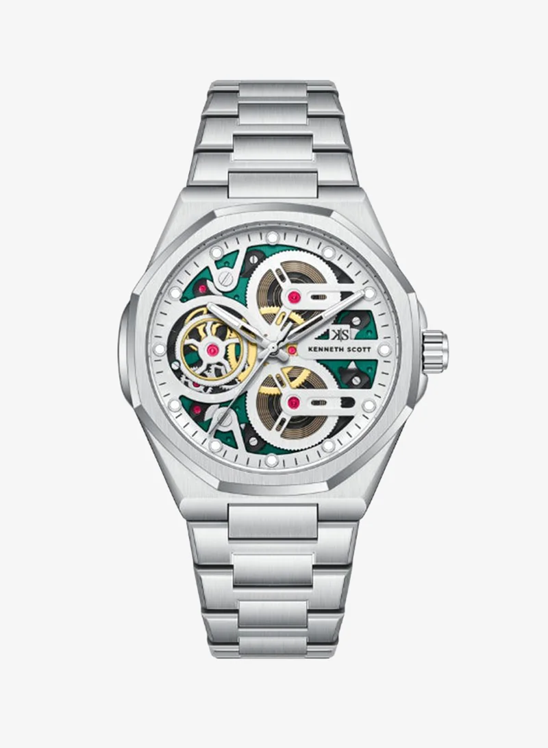 كينيث سكوت Men's Stainless steel Miyota 3H Watch K26012-SBSH - 43 mm