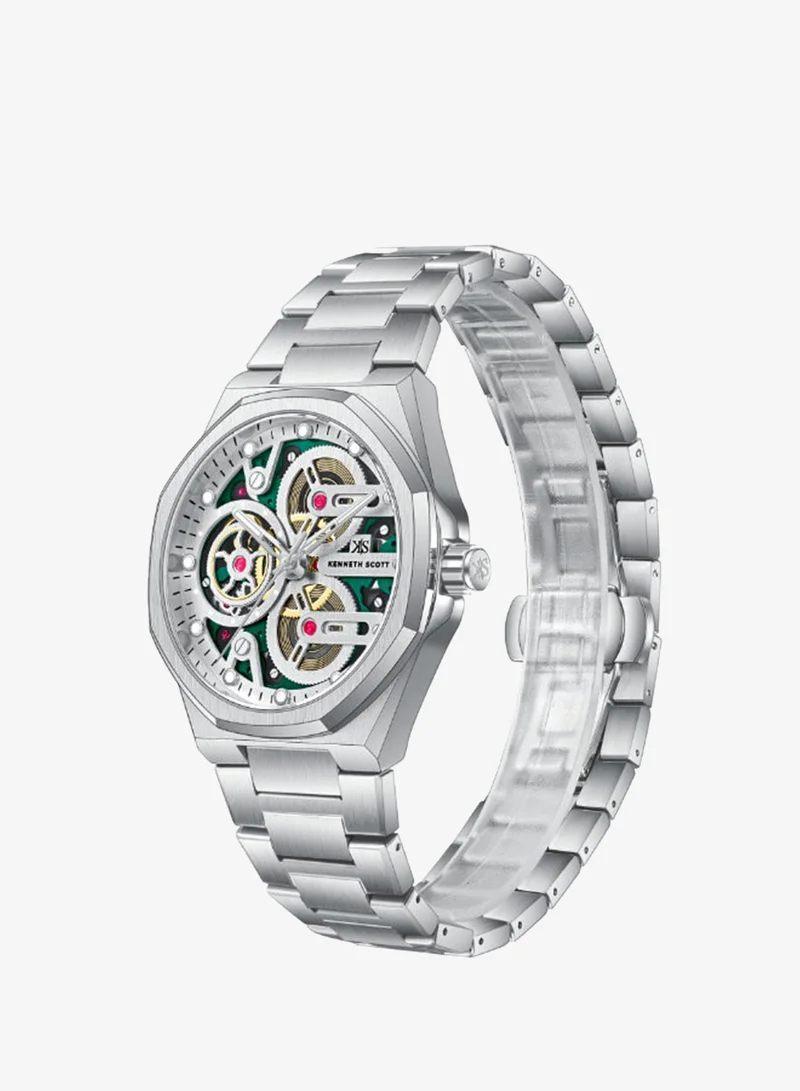 كينيث سكوت Men's Stainless steel Miyota 3H Watch K26012-SBSH - 43 mm