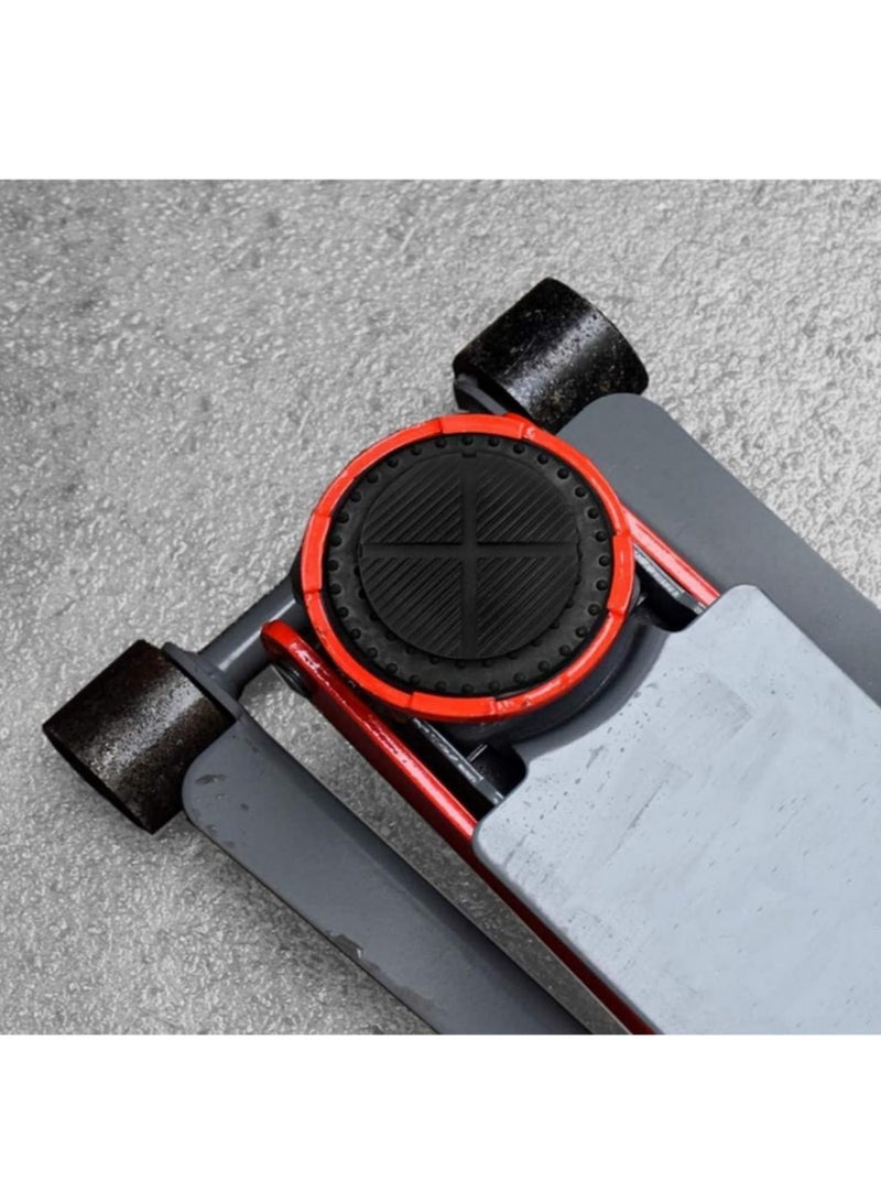 5pcs Floor Slotted Car Jack Pad Frame Protector Guard Adapter Jacking Disk Pad Tool for Pinch Weld Side Lifting Disk 12.5cm Heavy Duty Non Slip Vehicle Lift Support Pad with Rubber Construction - Image 4