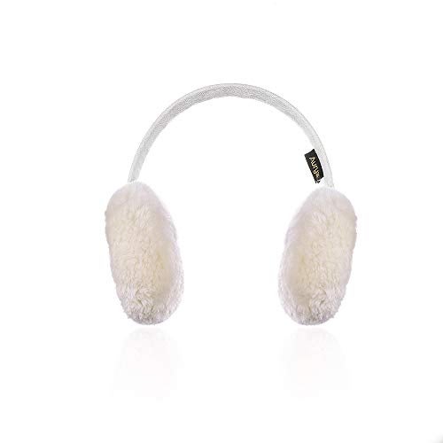 Aurya Kids Classic Ear Warmers/Earmuffs-Winter Faux Fur Warm Ear Muffs for Boys and Girls (Off-white) - Image 2