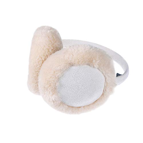 Aurya Kids Classic Ear Warmers/Earmuffs-Winter Faux Fur Warm Ear Muffs for Boys and Girls (Off-white) - Image 4