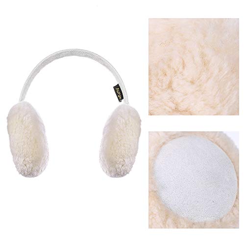 Aurya Kids Classic Ear Warmers/Earmuffs-Winter Faux Fur Warm Ear Muffs for Boys and Girls (Off-white) - Image 3