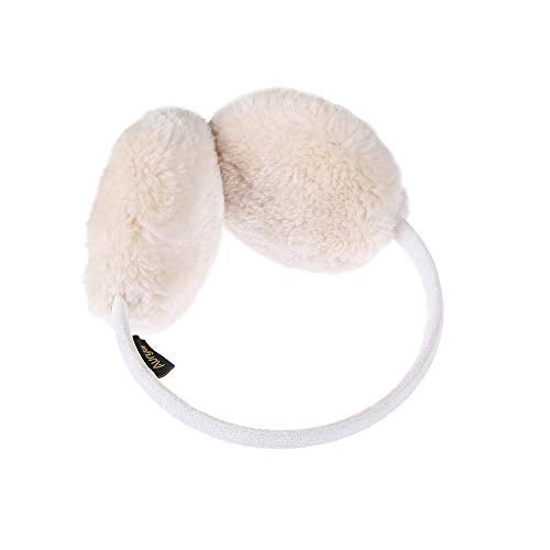 Aurya Kids Classic Ear Warmers/Earmuffs-Winter Faux Fur Warm Ear Muffs for Boys and Girls (Off-white) - Image 5