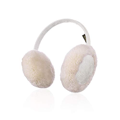 Aurya Kids Classic Ear Warmers/Earmuffs-Winter Faux Fur Warm Ear Muffs for Boys and Girls (Off-white) - Image 1