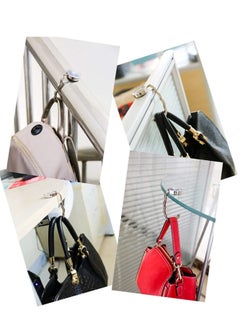 KASTWAVE Purse Hooks, Foldable Handbag Hook, Women Bag Purse Hook Handbag Hanger for Table Handbag Storage, Mixed Set 4Pack  - Image 3
