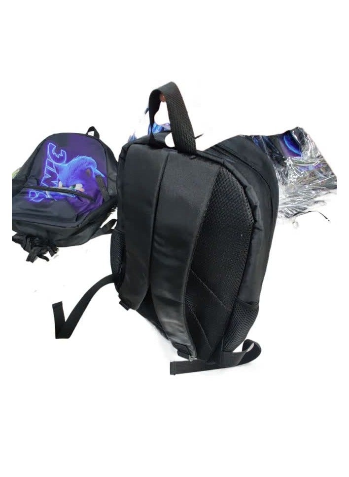 نيبمينينت 2024 حقيبة مدرسية سونيك جديدة للطلاب ذات سعة كبيرة 2 قلم أنيمي,طقم مكون من 20 قطعة - - Image 5