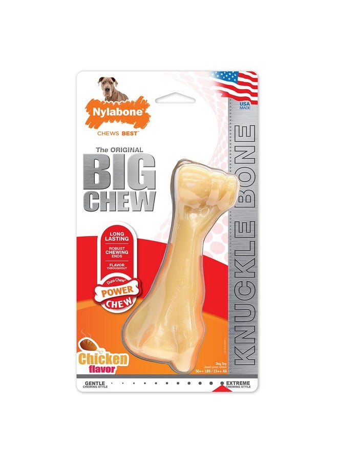 Nylabone Power Chew Knuckle Bone Big Dog Chew Toy Chicken XxLarge/Monster (1 Count)  - Image 1