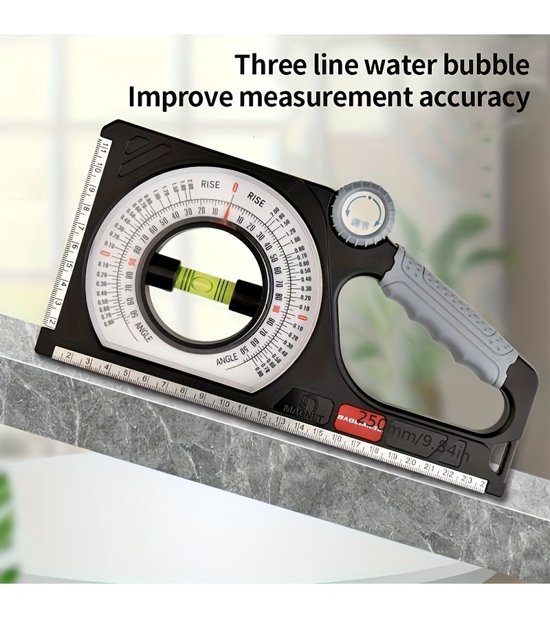 Black High Precision Magnetic Inclinometer Level for Woodworking Construction Engineering - Image 4