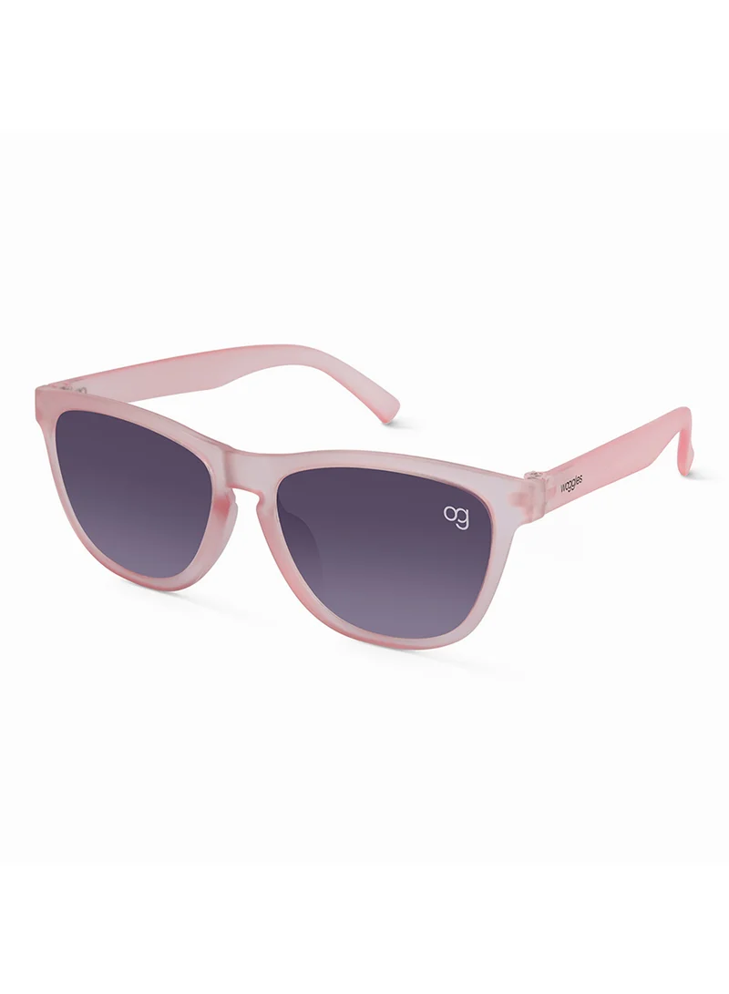 Woggles Shinecore Transparent Pink Square Kids Sunglasses