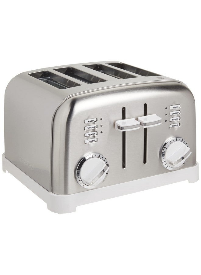 Cuisinart Cuisinart CPT-180WP1 4-Slice Metal Classic Toaster, White/Stainless Steel  - Image 1