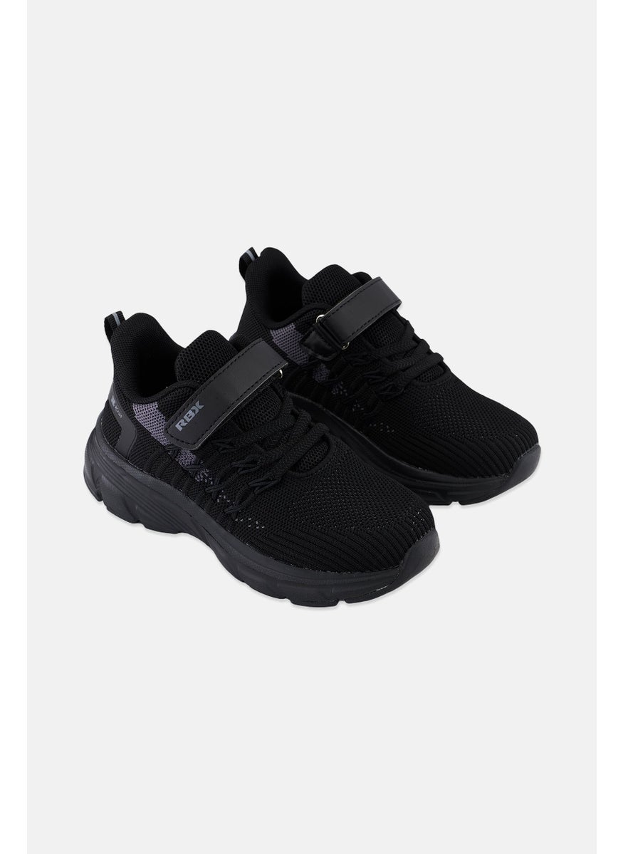 RBX - Kids Boy Velcro Closure Training Shoes, Black - Image 1