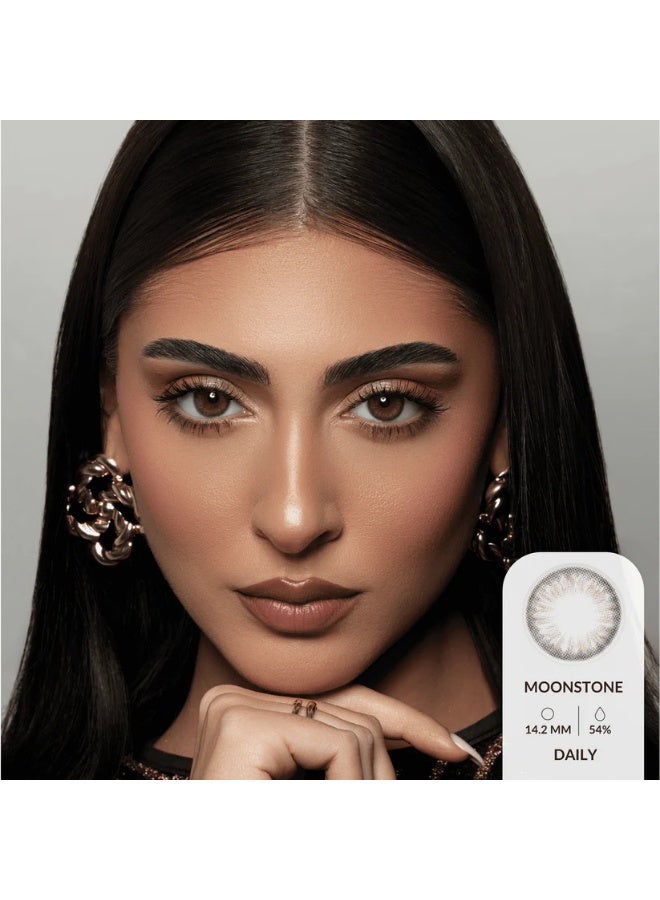 Amara Women 10 Daily Color Contact Lenses Moon Stone - Image 2