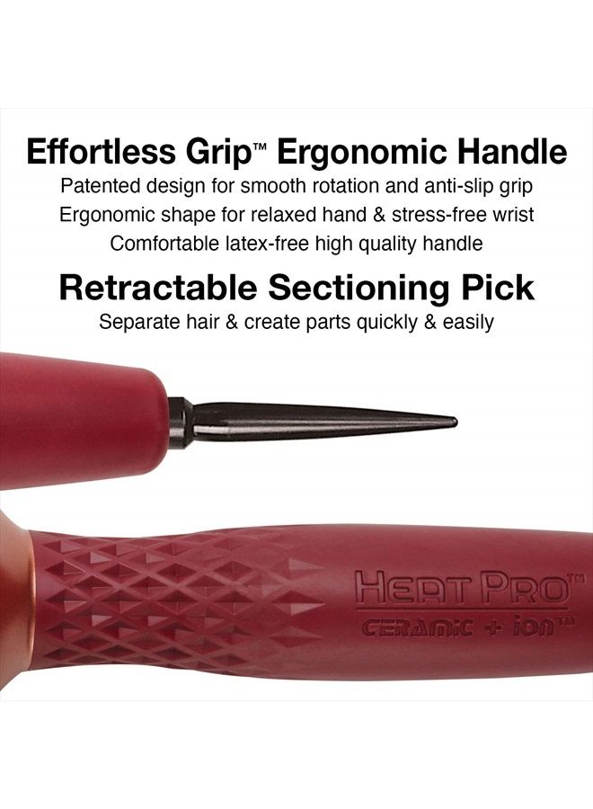 Olivia Garden Heat Pro Round Thermal Hair Brush Set, 3 Count - Image 5