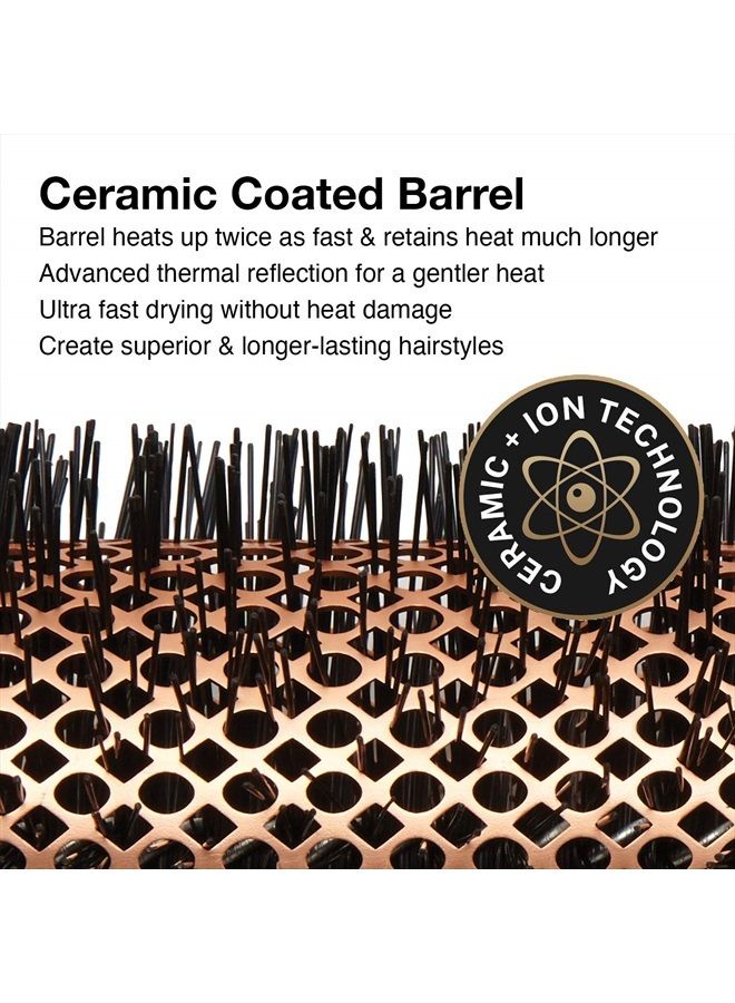 Olivia Garden Heat Pro Round Thermal Hair Brush Set, 3 Count - Image 3