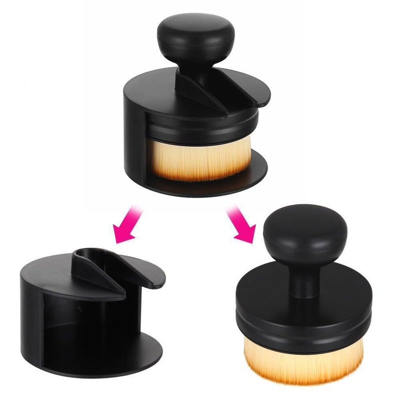 Push-Pull Seal Foundation Brush, Loose Powder Brush, Traceless Concealer Brush, Makeup Brush, Beauty Tool, Car Cleaning Dust Brush - Image 4
