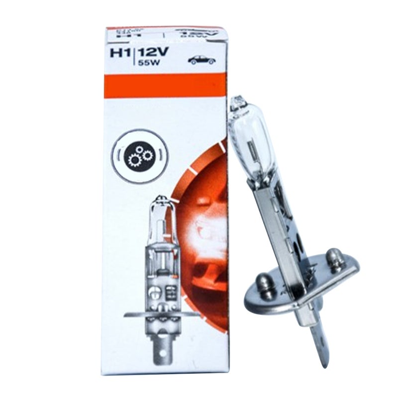 H1 Headlight Bulb 12V 55W Powerful Lighting Halogen Headlight Bulb - Bright High Low Beam Automotive Headlight Bulb for Safe Driving - Image 1