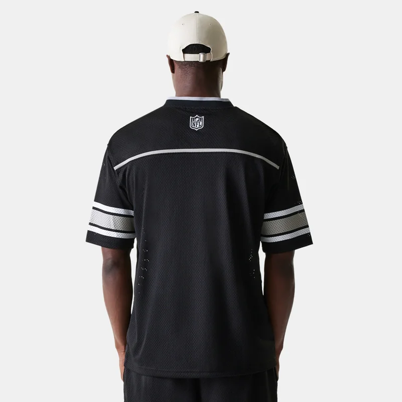 نيو ايرا تيشيرت رجالي بتصميم جرافيك لفريق لاس فيجاس رايدرز من الدوري الوطني لكرة القدم الأمريكية