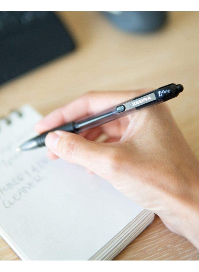 Zebra Pen Zebra Black Pens - 40 Pack - Zebra Z Grip Ballpoint Pen - .7 mm Fine Point - Retractable - Image 4