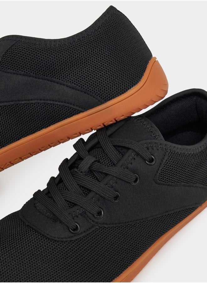 Styli Knitted Lace Up Lightweight  Sneakers  - Image 4